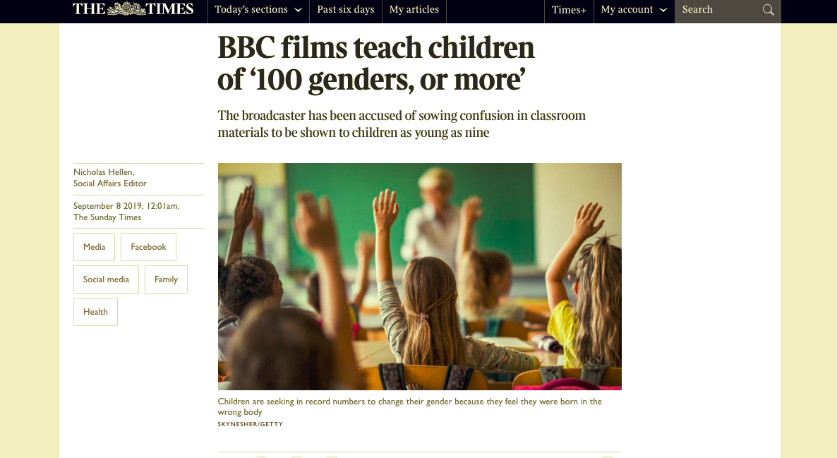 The BBC: 100 Genders, 92 League Teams