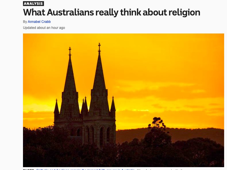 Australians Are Looking To Politics For Their Identity and Not Religion: And That’s Not Necessarily a Good Thing