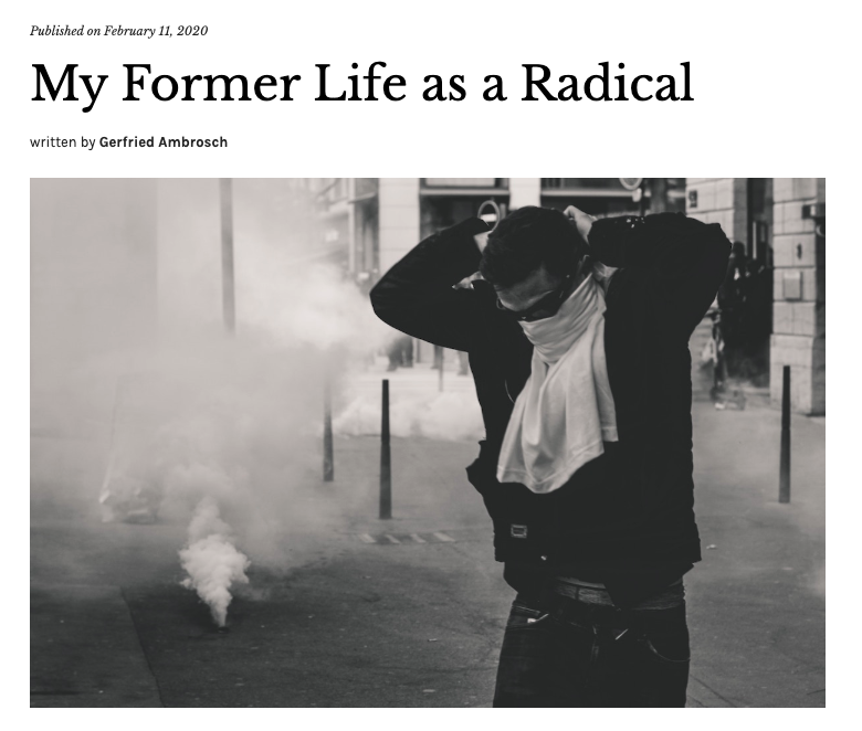 My Former Life as a Radical