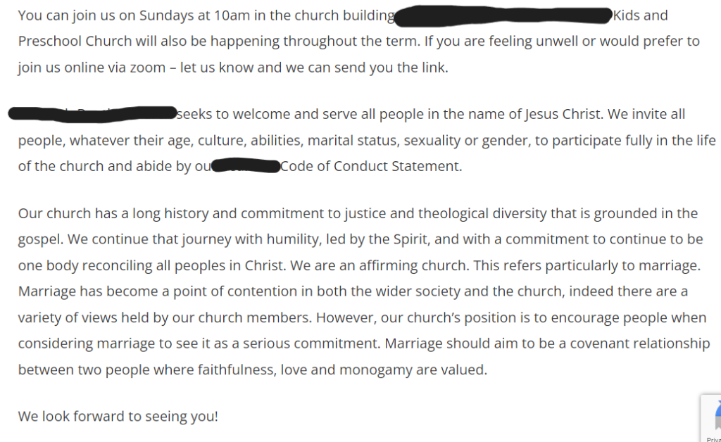 A sexular church